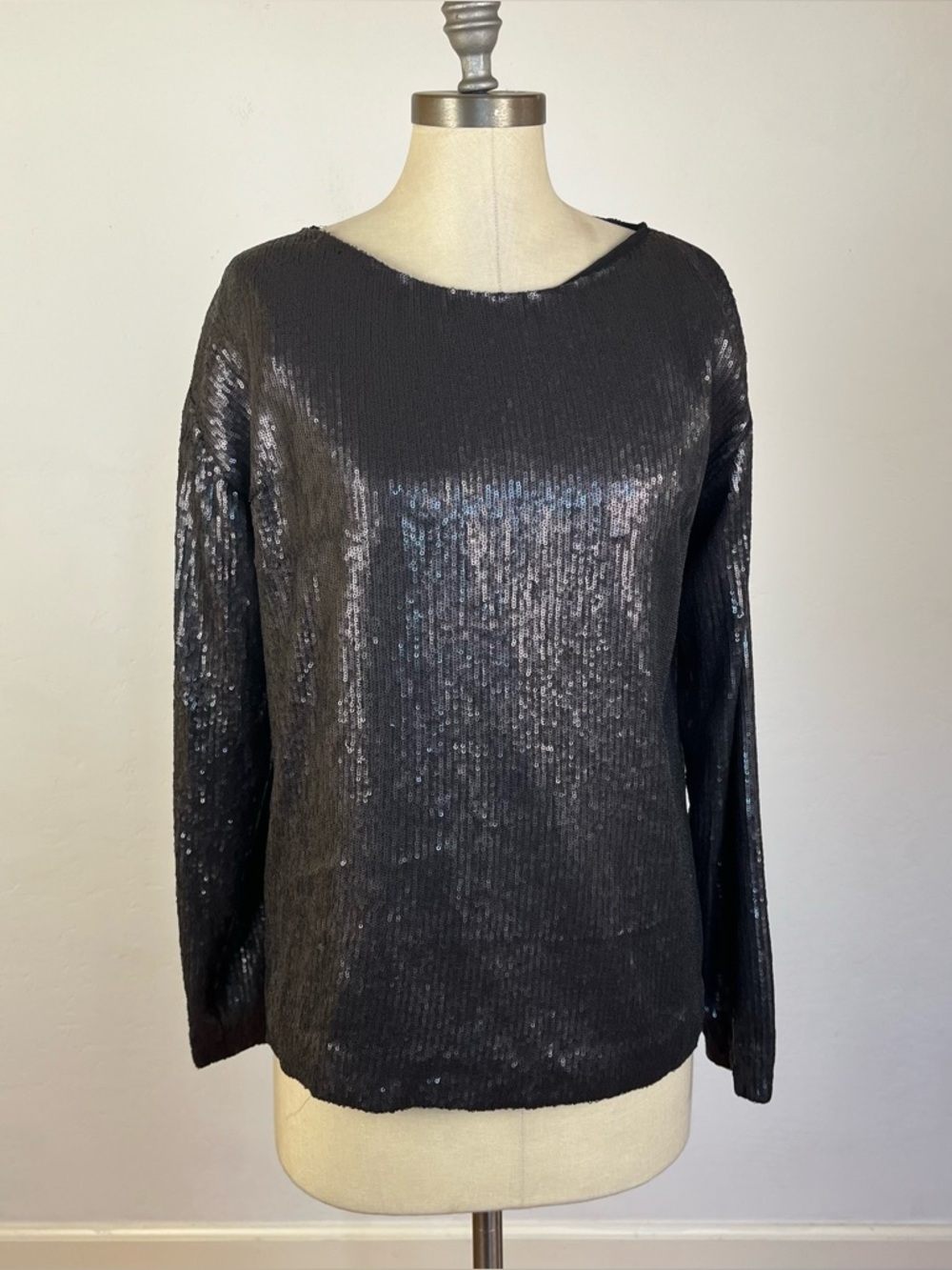 IRO Sequin Shaun Long Sleeve Top